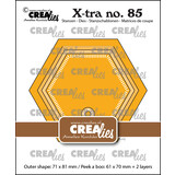 Crealies X-tra Dies No. 85 Peek a Boo Hexagon (CLXtra85)