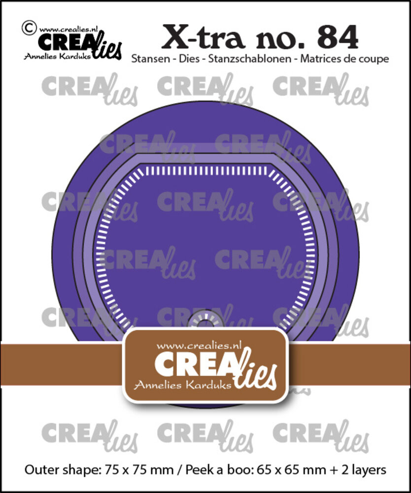 Crealies X-tra Dies No. 84 Peek a Boo Circle (CLXtra84)