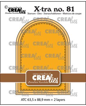 Crealies X-tra Dies No. 81 ATC Arch With Stitch (CLXtra81)
