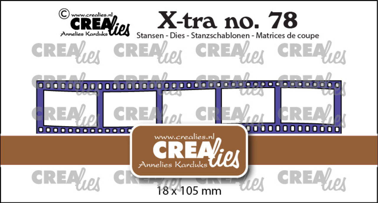 Crealies X-tra Dies No. 78 Filmstrip Curved Small (CLXtra78)