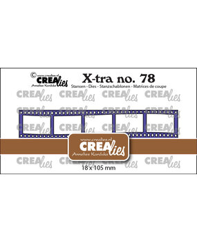 Crealies X-tra Dies No. 78 Filmstrip Curved Small (CLXtra78)
