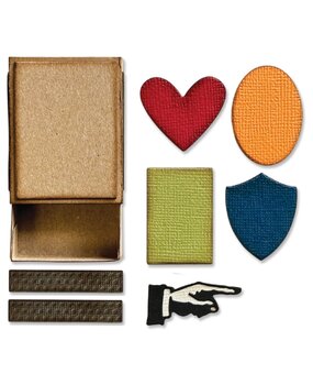 Sizzix Thinlits Die by Tim Holtz Vault Matchbox (10pcs) (666604) Sizzix Thinlits Die by Tim Holtz Vault Matchbox (10pcs) (666604)