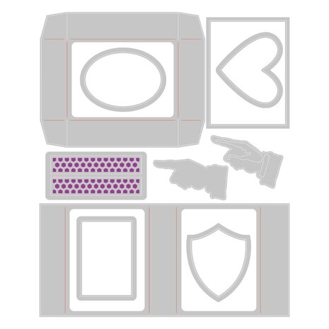 Sizzix Thinlits Die by Tim Holtz Vault Matchbox (10pcs) (666604) Sizzix Thinlits Die by Tim Holtz Vault Matchbox (10pcs) (666604)