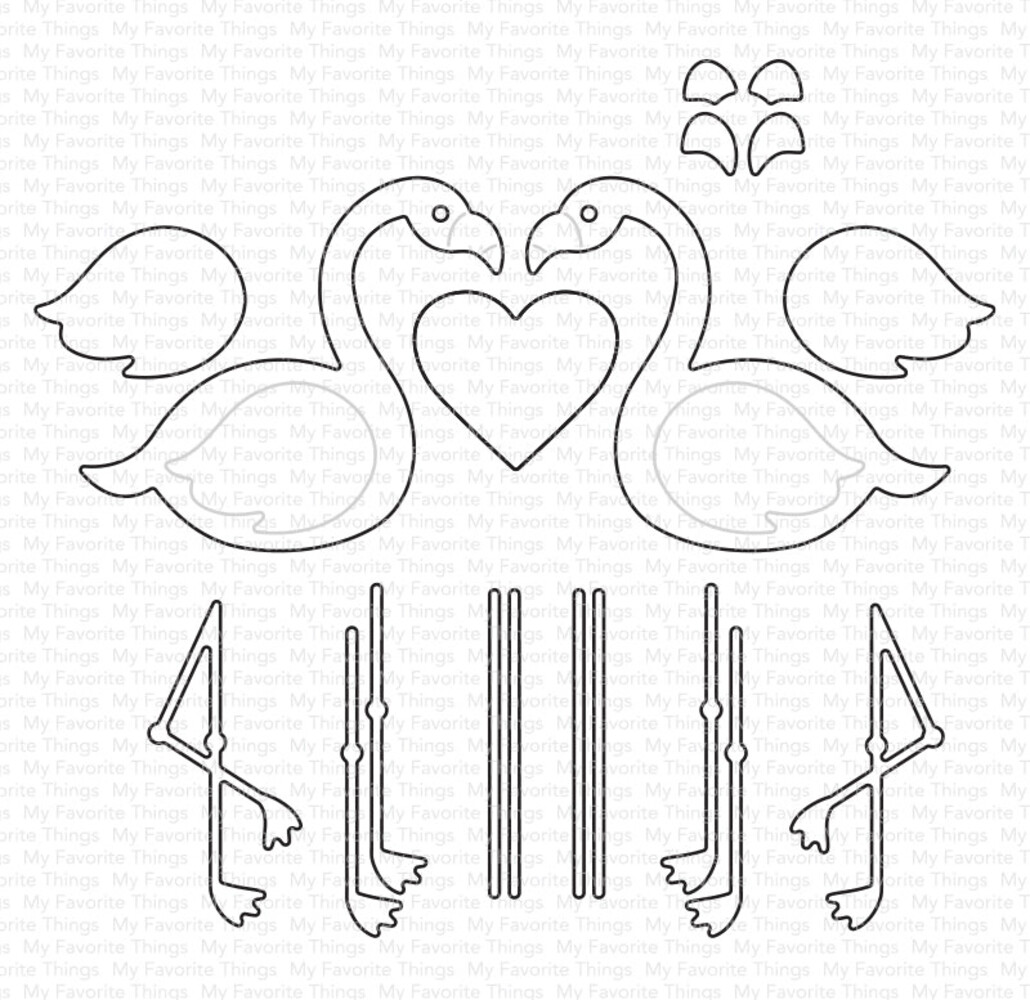 My Favorite Things Flamingos Die-namics (MFT-2757) (DISCONTINUED) My Favorite Things Flamingos Die-namics (MFT-2757) (DISCONTINUED)