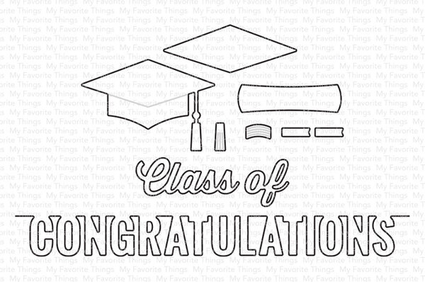 My Favorite Things Graduation Accents Die-namics (MFT-2761) (DISCONTINUED)