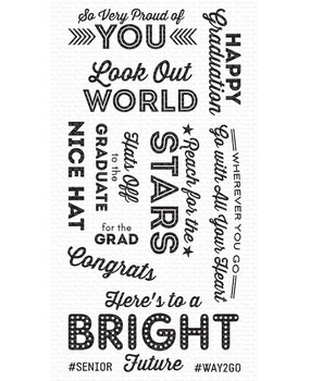My Favorite Things Happy Graduation Clear Stamps (LLD-105) (DISCONTINUED)