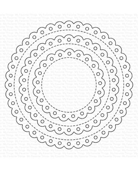 My Favorite Things Stitched Eyelet Lace Circle STAX Die-namics (MFT-2742) (DISCONTINUED)