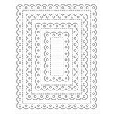 My Favorite Things Stitched Eyelet Lace Rectangle STAX Die-namics (MFT-2740) (DISCONTINUED)