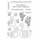 My Favorite Things Tranquil Swans Clear Stamps (CS-863) (DISCONTINUED)