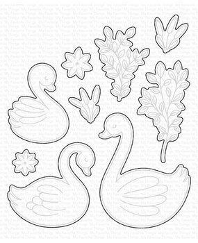 My Favorite Things Tranquil Swans Die-namics (MFT-2744) (DISCONTINUED)
