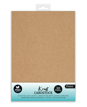 Studio Light Cardstock A4 250 GSM Kraft (10pcs) (SL-CO-PS42) (BASIC) Studio Light Cardstock A4 250 GSM Kraft (10pcs) (SL-CO-PS42) (BASIC)