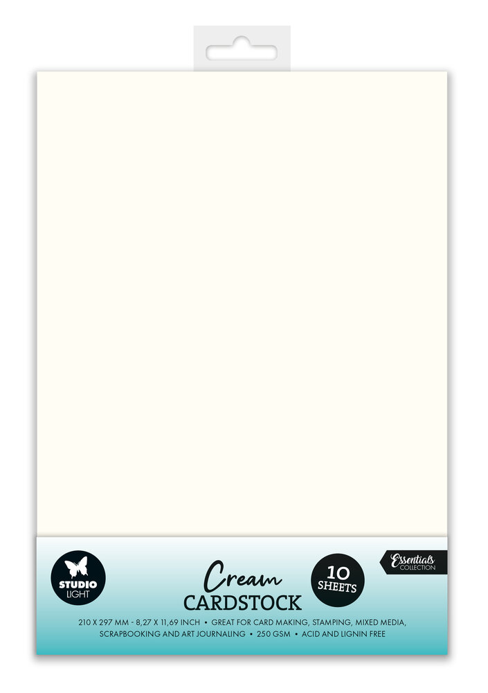 Studio Light Cardstock A4 250 GSM Cream (10pcs) (SL-CO-PS40) (BASIC) Studio Light Cardstock A4 250 GSM Cream (10pcs) (SL-CO-PS40) (BASIC)