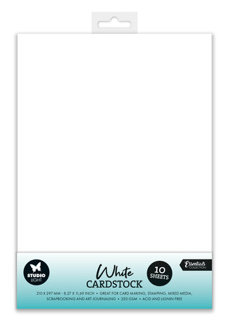 Studio Light Cardstock A4 250 GSM White (10pcs) (SL-CO-PS39) (BASIC) Studio Light Cardstock A4 250 GSM White (10pcs) (SL-CO-PS39) (BASIC)