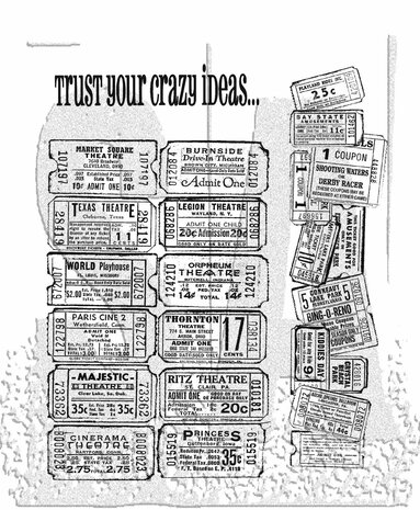 Stampers Anonymous Admit One Tim Holtz Cling Stamps (CMS003) Stampers Anonymous Admit One Tim Holtz Cling Stamps (CMS003)