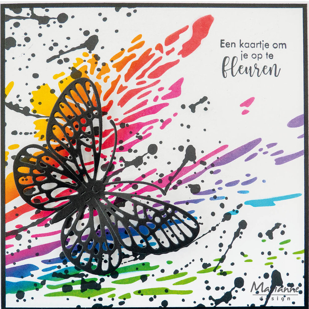 Marianne Design Clear Stamps Kleurige Groetjes (CS1166) Marianne Design Clear Stamps Kleurige Groetjes (CS1166)