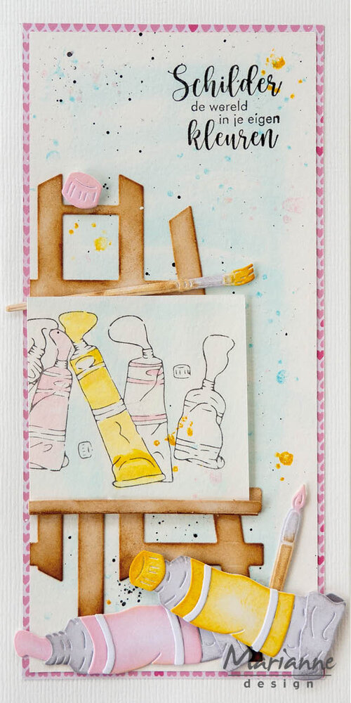 Marianne Design Clear Stamps Kleurige Groetjes (CS1166) Marianne Design Clear Stamps Kleurige Groetjes (CS1166)