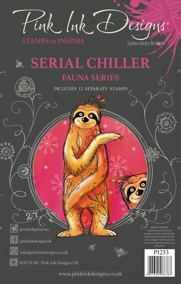 Pink Ink Designs Serial Chiller A5 Clear Stamps (PI253) (OUTLET)