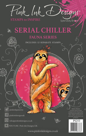 Pink Ink Designs Serial Chiller A5 Clear Stamps (PI253) (OUTLET)