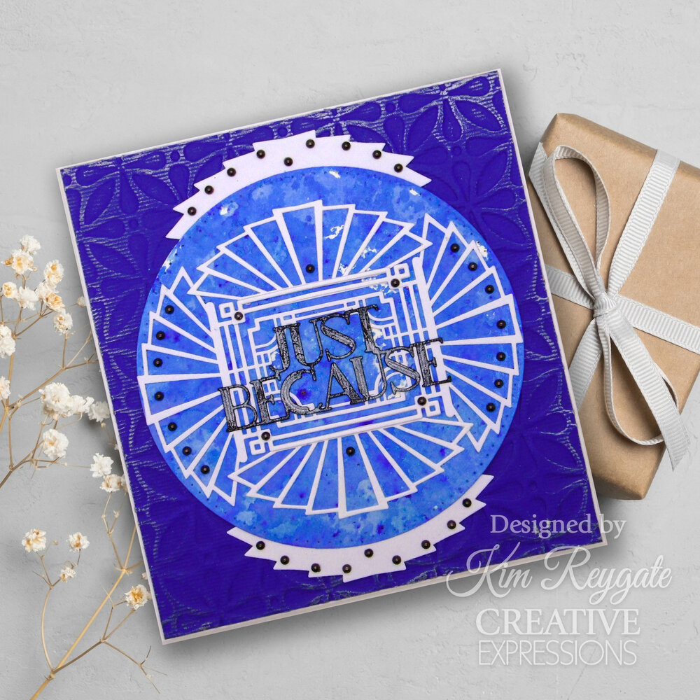 Creative Expressions Sue Wilson Craft Die Mini Expressions Art Deco Just Because (CEDME148) (OUTLET)