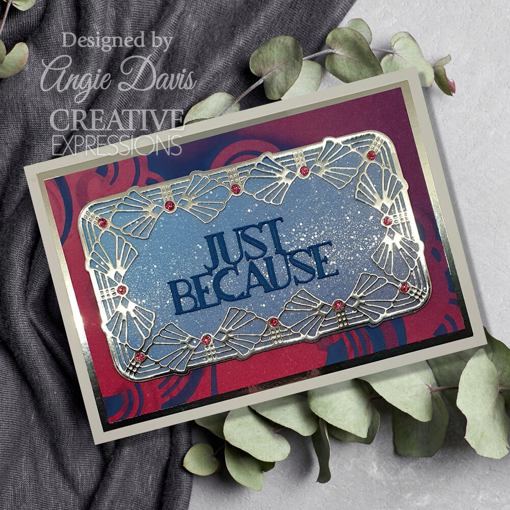 Creative Expressions Sue Wilson Craft Die Mini Expressions Art Deco Just Because (CEDME148) (OUTLET)