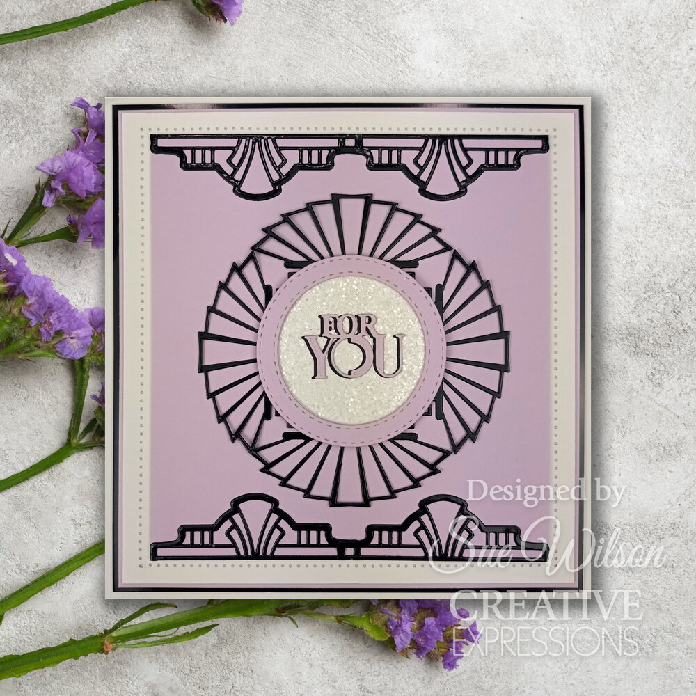 Creative Expressions Sue Wilson Craft Die Art Deco Fantail Rosette (CED4489) (OUTLET)