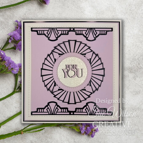 Creative Expressions Sue Wilson Craft Die Art Deco Fantail Rosette (CED4489) (OUTLET)