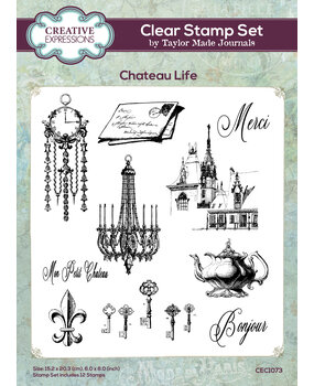 Creative Expressions Taylor Made Journals Clear Stamp Chateau Life (CEC1073) (OUTLET) Creative Expressions Taylor Made Journals Clear Stamp Chateau Life (CEC1073) (OUTLET)