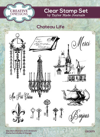 Creative Expressions Taylor Made Journals Clear Stamp Chateau Life (CEC1073) (OUTLET)