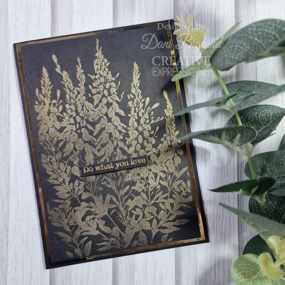 Creative Expressions Foxglove Garden A6 Pre-Cut Rubber Stamp (CER057) (OUTLET)