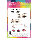 Creative Expressions Jane Davenport Clear Stamp Set Facetime Features (CEJDSC031) (OUTLET)
