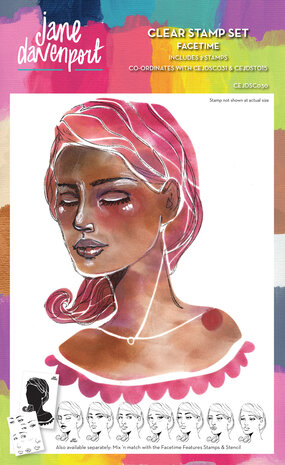 Creative Expressions Jane Davenport Clear Stamp Set Facetime (CEJDSC030) (OUTLET) Creative Expressions Jane Davenport Clear Stamp Set Facetime (CEJDSC030) (OUTLET)
