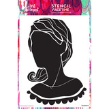 Creative Expressions Jane Davenport 8x12 Inch Stencil Facetime (CEJDST015) (OUTLET)