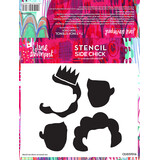 Creative Expressions Jane Davenport 7x7 Inch Stencil SideChick (CEJDST016) (OUTLET)