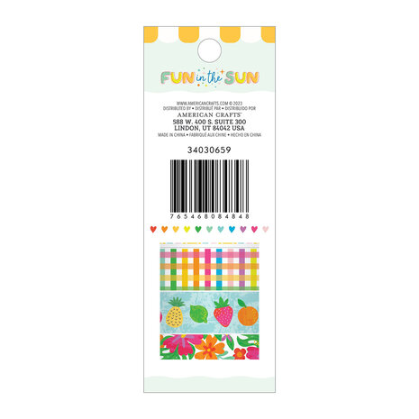 American Crafts Pebbles Fun in the Sun Washi Tape Spools (8pcs) (34030659) (OUTLET) American Crafts Pebbles Fun in the Sun Washi Tape Spools (8pcs) (34030659) (OUTLET)