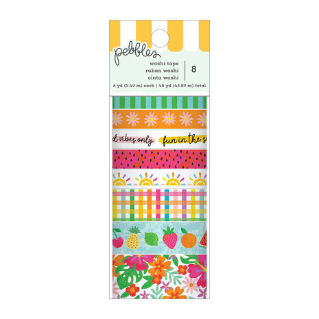 American Crafts Pebbles Fun in the Sun Washi Tape Spools (8pcs) (34030659) (OUTLET) American Crafts Pebbles Fun in the Sun Washi Tape Spools (8pcs) (34030659) (OUTLET)