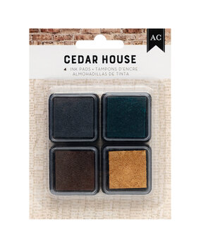 American Crafts Cedar House Ink Pads (4pcs) (34030349) (OUTLET)