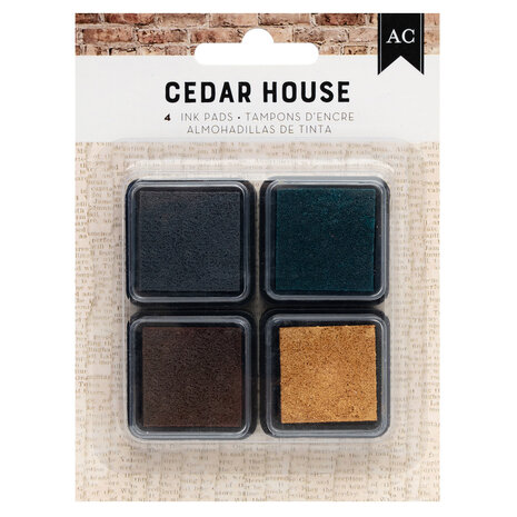 American Crafts Cedar House Ink Pads (4pcs) (34030349) (OUTLET) American Crafts Cedar House Ink Pads (4pcs) (34030349) (OUTLET)