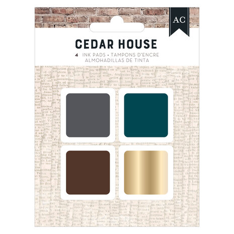 American Crafts Cedar House Ink Pads (4pcs) (34030349) (OUTLET) American Crafts Cedar House Ink Pads (4pcs) (34030349) (OUTLET)