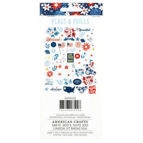 American Crafts Flags and Frills Ephemera Icons (34030320) (OUTLET)