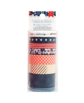 American Crafts Flags and Frills Washi Tape Spools (8pcs) (34030318) (OUTLET)