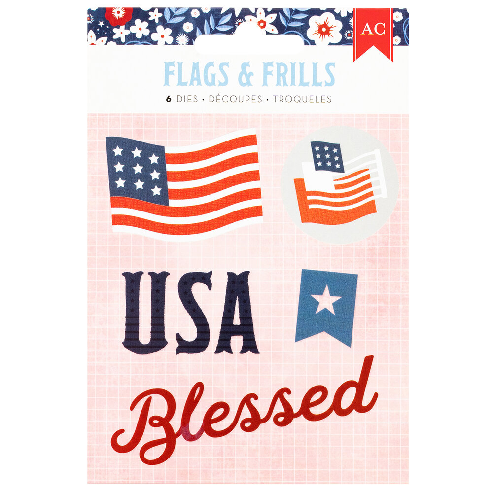 American Crafts Flags and Frills Dies (34030324) (OUTLET) American Crafts Flags and Frills Dies (34030324) (OUTLET)