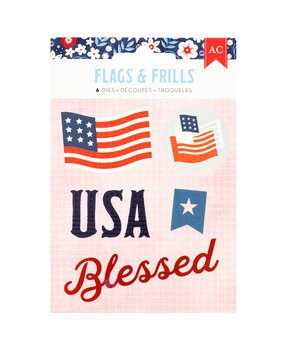 American Crafts Flags and Frills Dies (34030324) (OUTLET)