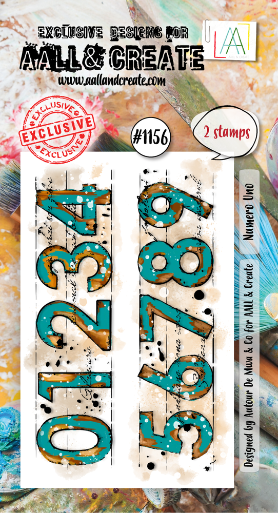 Aall and Create Stamp Set A8 Numero Uno (AALL-TP-1156) Aall and Create Stamp Set A8 Numero Uno (AALL-TP-1156)