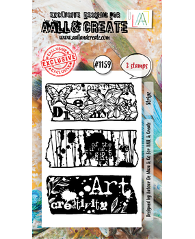 Aall and Create Stamp Set A8 Stripz (AALL-TP-1159) (OUTLET)