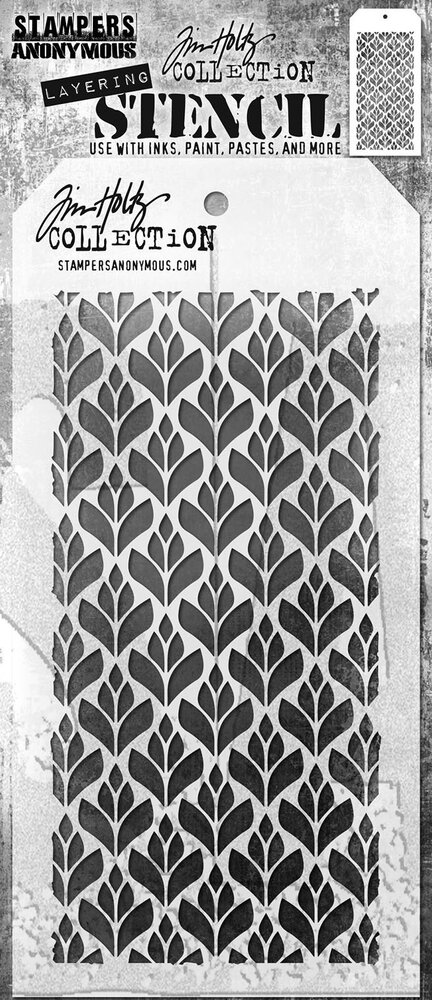 Stampers Anonymous Deco Floral Tim Holtz Layering Stencil (THS182) Stampers Anonymous Deco Floral Tim Holtz Layering Stencil (THS182)