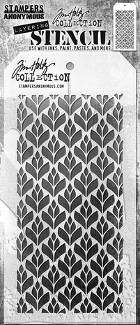 Stampers Anonymous Deco Floral Tim Holtz Layering Stencil (THS182) Stampers Anonymous Deco Floral Tim Holtz Layering Stencil (THS182)