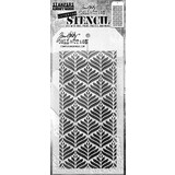 Stampers Anonymous Deco Leaf Tim Holtz Layering Stencil (THS181)