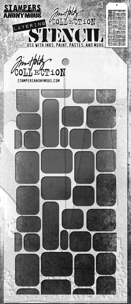 Stampers Anonymous Labels Tim Holtz Layering Stencil (THS178) Stampers Anonymous Labels Tim Holtz Layering Stencil (THS178)