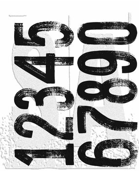 Stampers Anonymous Paint By Number Tim Holtz Cling Stamps (CMS483)