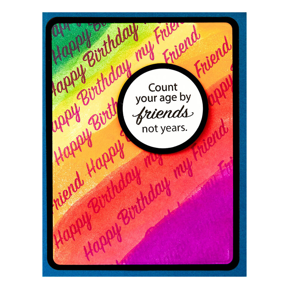 Stampendous Birthday Messages Clear Stamp Set (STP-224) (OUTLET)